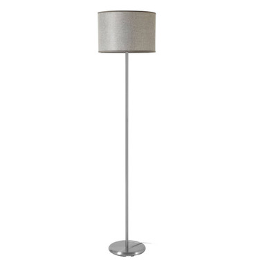 Orsina Forma Grey Waffle Effect Shade Floor Lamp – Modern Lighting