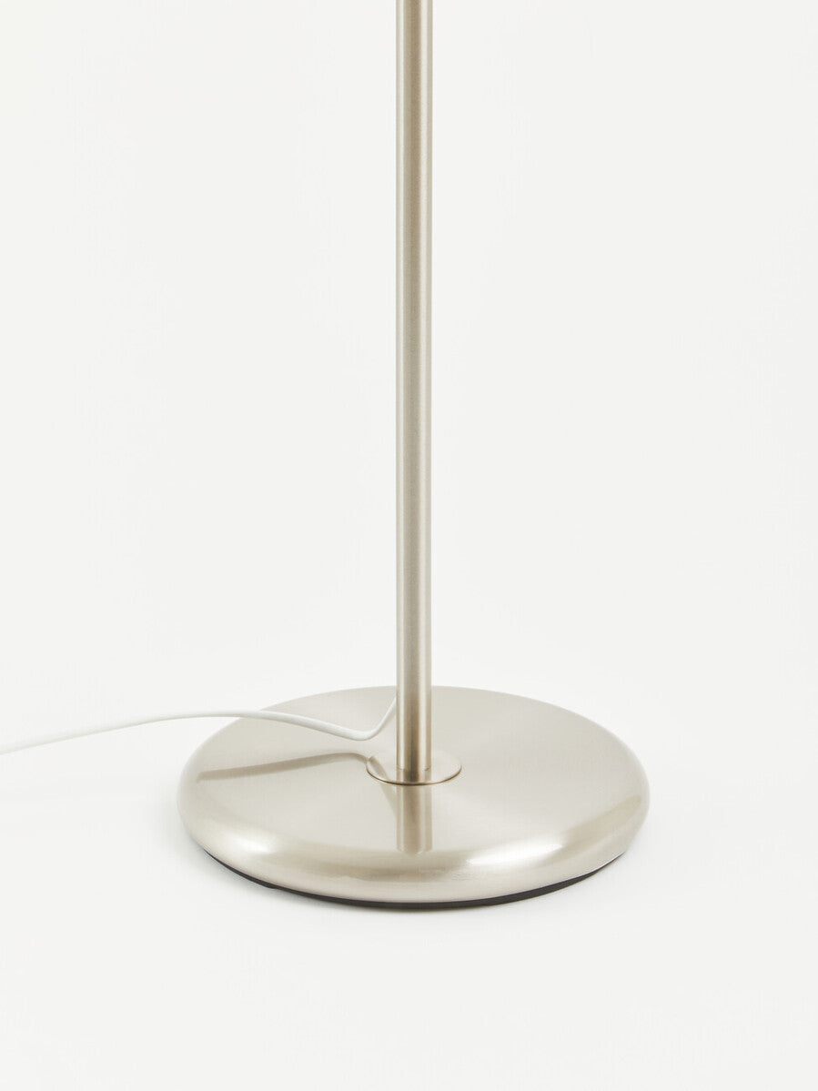 Orsina Forma Floor Lamp – Black Waffle Texture Drum Shade Modern Light