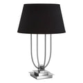 Orsina Regents Park Table Lamp – Satin Nickel Base with Black Shade