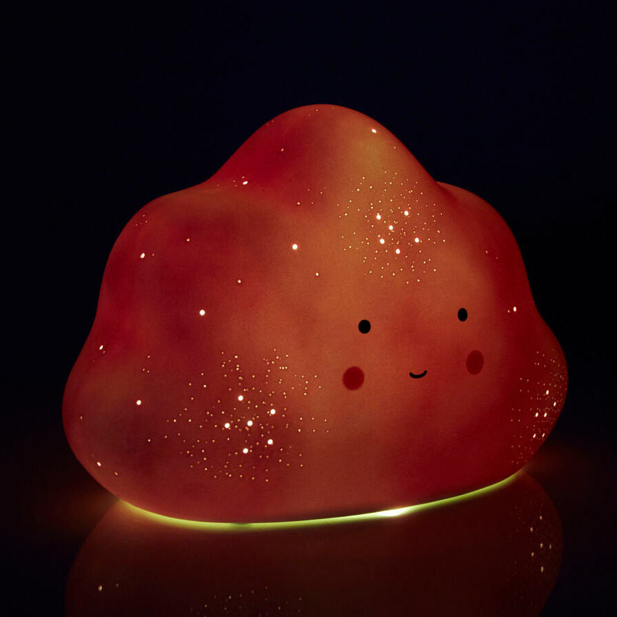 Orsina Pink Cloud Ceramic Night Light – Kids Nursery Decor Lamp