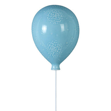 Orsina Ola Kids Ceramic Balloon Wall Night Light – Glossy Blue