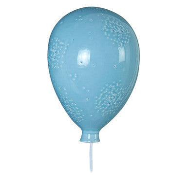 Orsina Ola Kids Ceramic Balloon Wall Night Light – Glossy Blue
