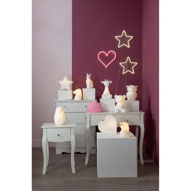Orsina Unicorn Ceramic Night Light – Gold Horn Kids Nursery Lamp