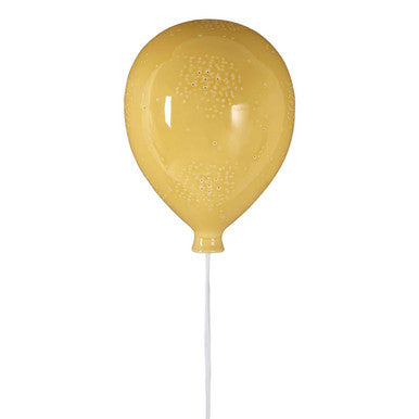 Orsina Ola Kids Yellow Balloon Ceramic Wall Night Light | Nursery Decor