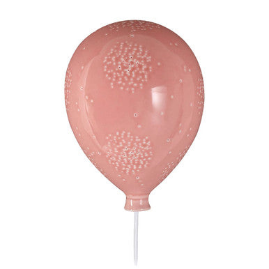 Orsina Pink Balloon Ceramic Wall Night Light – Kids Nursery Lamp