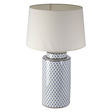 Orsina Sorino Ceramic Table Lamp – Textured Cream Shade Lighting
