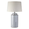 Orsina Sorino Ceramic Table Lamp – Textured Cream Shade Lighting