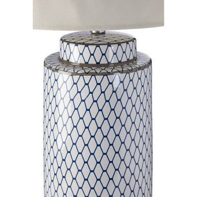 Orsina Sorino Ceramic Table Lamp – Textured Cream Shade Lighting