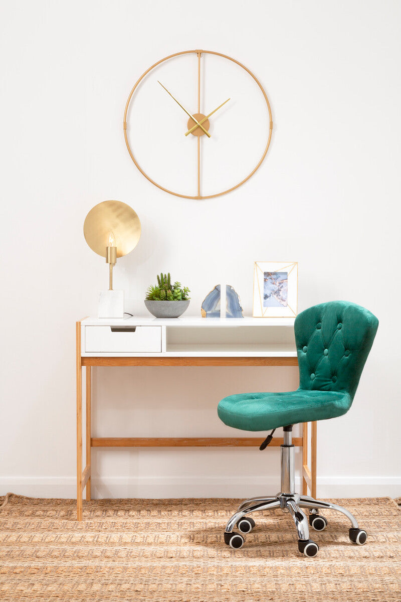 Orsina Saramis Marble Table Lamp – White Marble & Brushed Brass