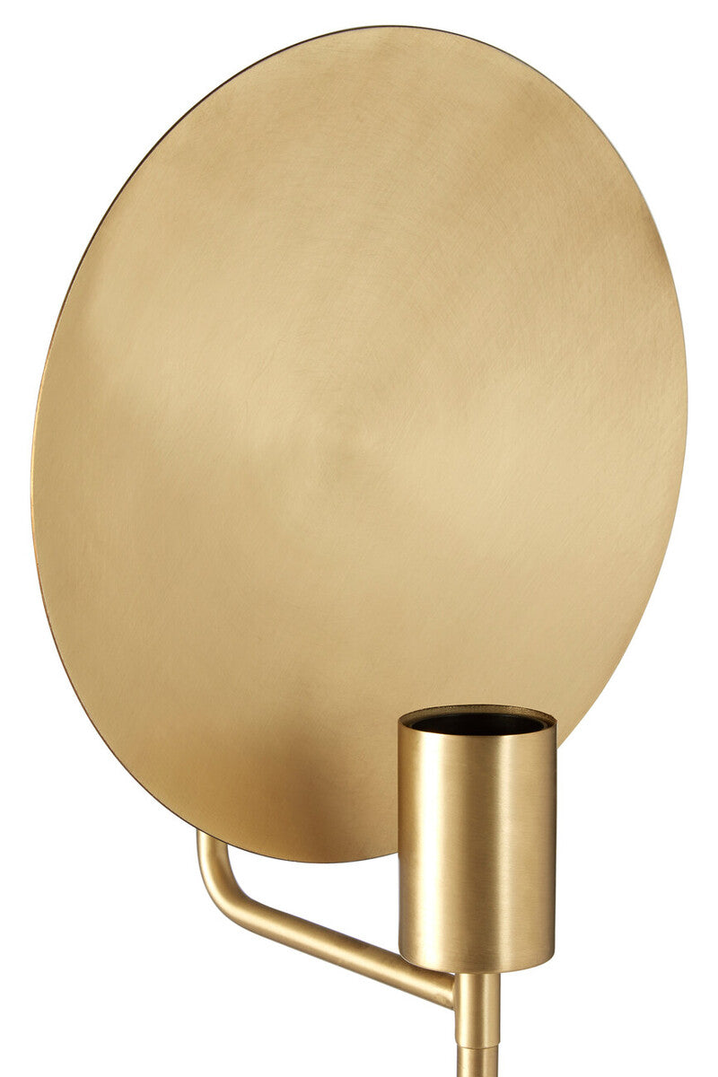 Orsina Saramis Marble Table Lamp – White Marble & Brushed Brass