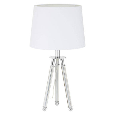 Orsina Halia Tripod Table Lamp – Chrome Finish with Crystal Accents