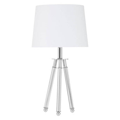Orsina Halia Tripod Table Lamp – Chrome Finish with Crystal Accents