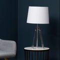 Orsina Halia Tripod Table Lamp – Chrome Finish with Crystal Accents