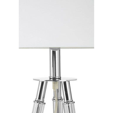 Orsina Halia Tripod Table Lamp – Chrome Finish with Crystal Accents