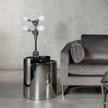 Orsina Heba 6-Light Table Lamp – Chrome with Opal Glass Shades