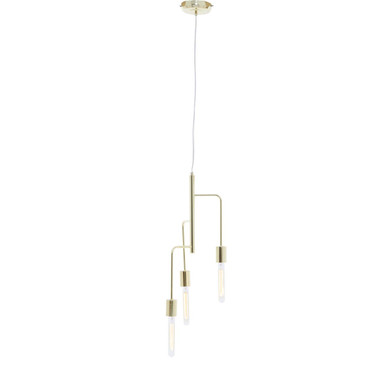 Orsina Lagona 3-Bulb Gold Pendant Light | Minimalist Kitchen Island Lamp