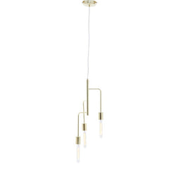 Orsina Lagona 3-Bulb Gold Pendant Light | Minimalist Kitchen Island Lamp
