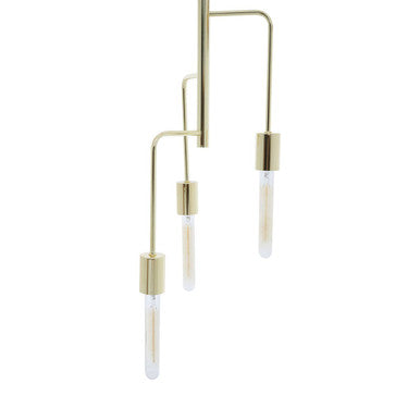 Orsina Lagona 3-Bulb Gold Pendant Light | Minimalist Kitchen Island Lamp