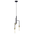 Orsina Lagona 3-Bulb Pendant Light | Matte Black and Gold Finish