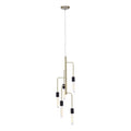 Orsina Lagona 5 Bulb Antique Brass Pendant Light | Modern Ceiling Lamp