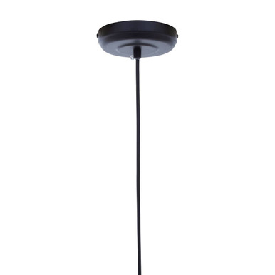 Orsina Lagona 6-Bulb Black Pendant Light with Antique Brass Accents