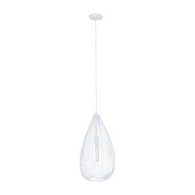 Orsina Lavis Teardrop White Pendant Light – Modern Minimalist Lighting