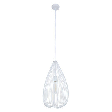 Orsina Lavis Teardrop White Pendant Light – Modern Minimalist Lighting