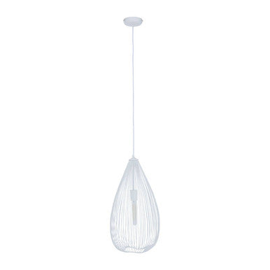 Orsina Lavis Teardrop White Pendant Light – Modern Minimalist Lighting