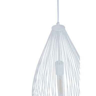 Orsina Lavis Teardrop White Pendant Light – Modern Minimalist Lighting