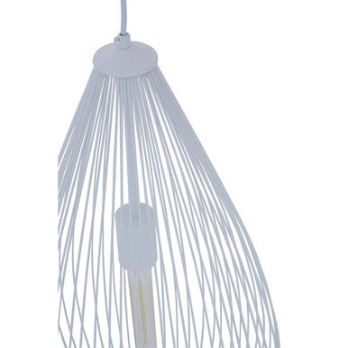 Orsina Lavis Teardrop White Pendant Light – Modern Minimalist Lighting