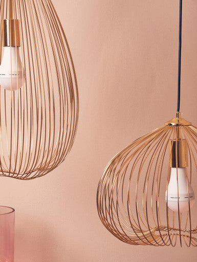 Orsina Lavis Gold Geometric Pendant Light – 1 Bulb Modern Lighting