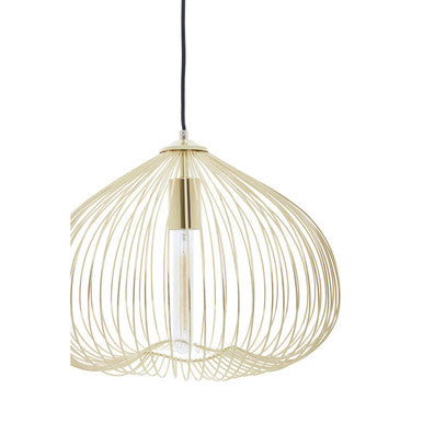 Orsina Lavis Gold Geometric Pendant Light – 1 Bulb Modern Lighting