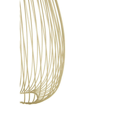 Orsina Lavis Gold Iron Pendant Light – Modern Cage Statement Lamp