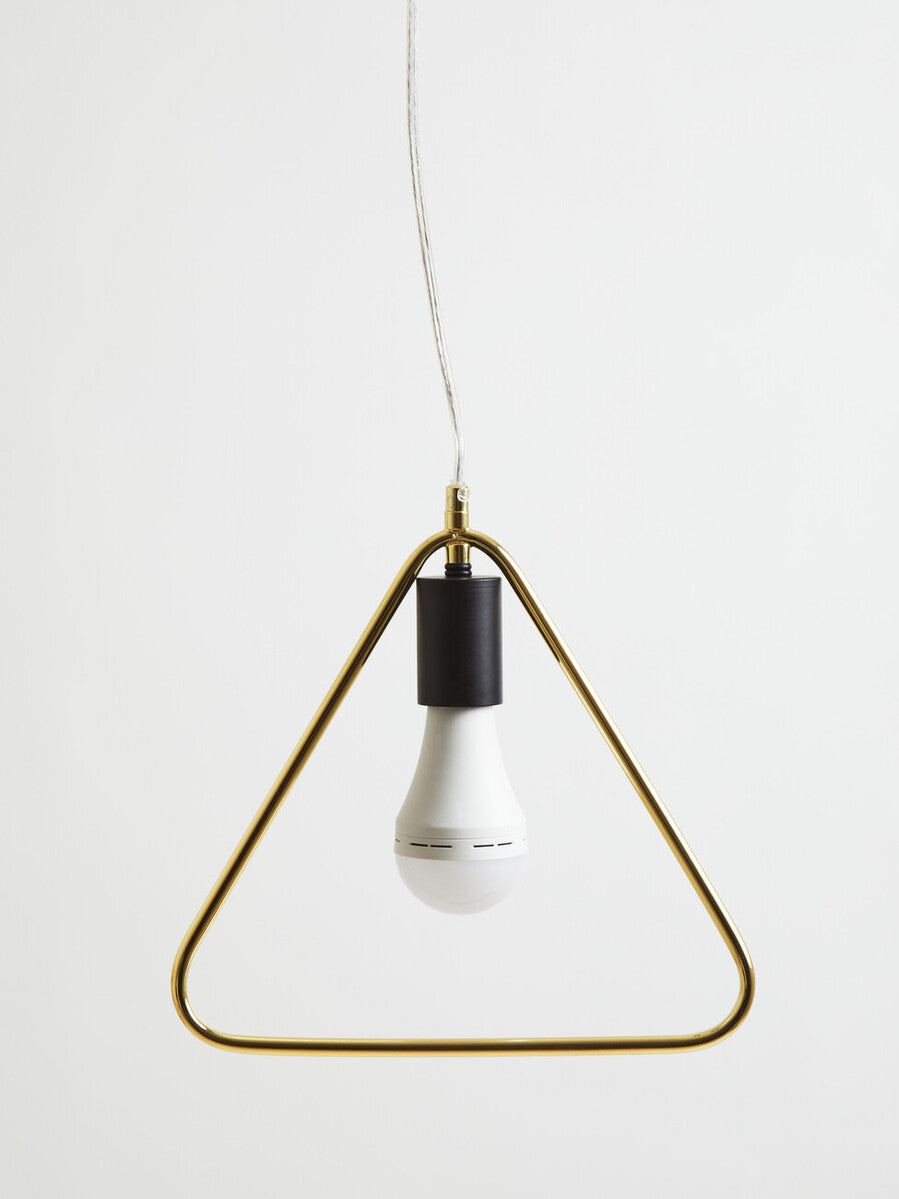 Orsina Lavis Gold Triangle Pendant Light – Modern Geometric Lighting