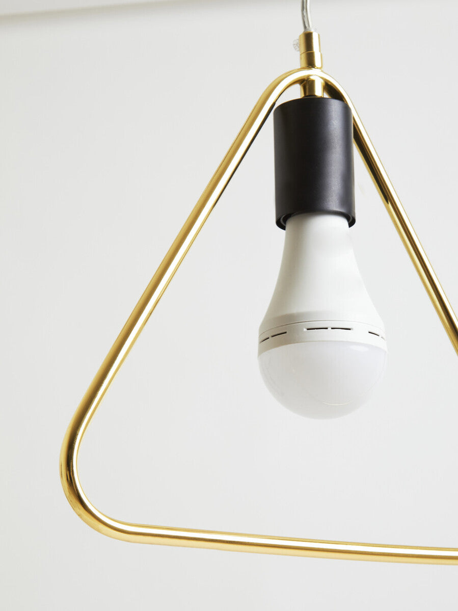 Orsina Lavis Gold Triangle Pendant Light – Modern Geometric Lighting