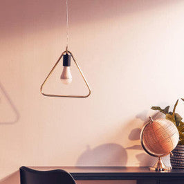 Orsina Lavis Gold Triangle Pendant Light – Modern Geometric Lighting