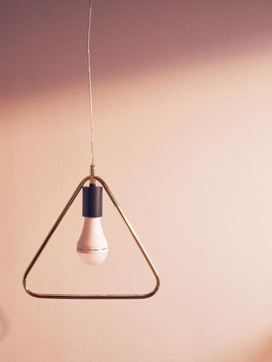 Orsina Lavis Gold Triangle Pendant Light – Modern Geometric Lighting