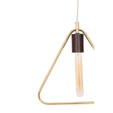 Orsina Lavis Gold Triangle Pendant Light – Modern Geometric Lighting