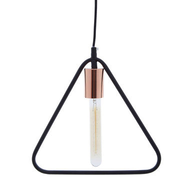 Orsina Lavis Triangular Pendant Light – Modern Geometric Wireframe