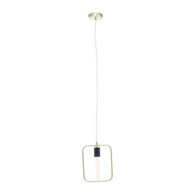 Orsina Lavis Pendant Light – Modern Black and Gold Geometric Lighting