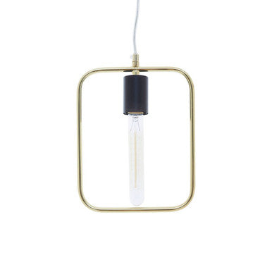 Orsina Lavis Pendant Light – Modern Black and Gold Geometric Lighting