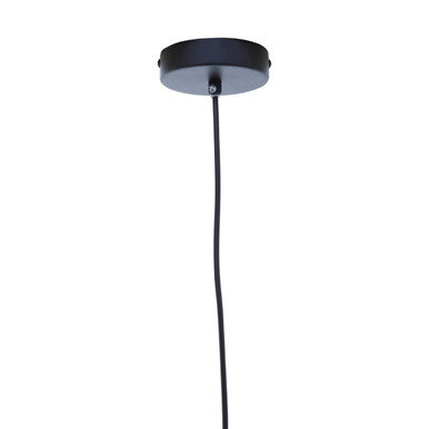 Orsina Lavis Pendant Light – Black and Copper Geometric Wireframe