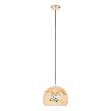 Orsina Leni Gold Dome Pendant Light – Hammered Metal Texture