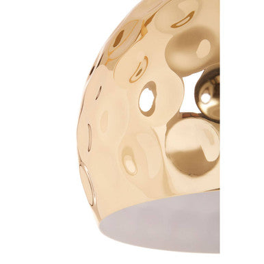 Orsina Leni Gold Dome Pendant Light – Hammered Metal Texture