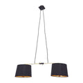 Orsina Leni 2-Light Pendant – Matte Black & Gold Kitchen Island Light