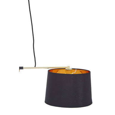 Orsina Leni 2-Light Pendant – Matte Black & Gold Kitchen Island Light