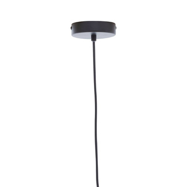Orsina Leni Black and White Pendant Light – Modern Dome Task Lighting