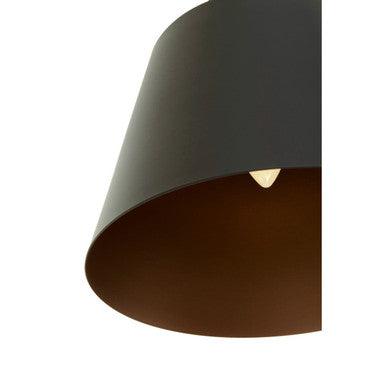 Orsina Leni Matte Black Pendant Light – Modern Gold Interior Task Lamp