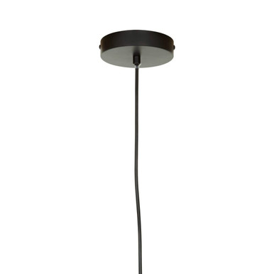Orsina Leni Black Matte Iron Pendant Light – Modern Dome Lighting
