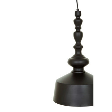 Orsina Leni Black Matte Iron Pendant Light – Modern Dome Lighting